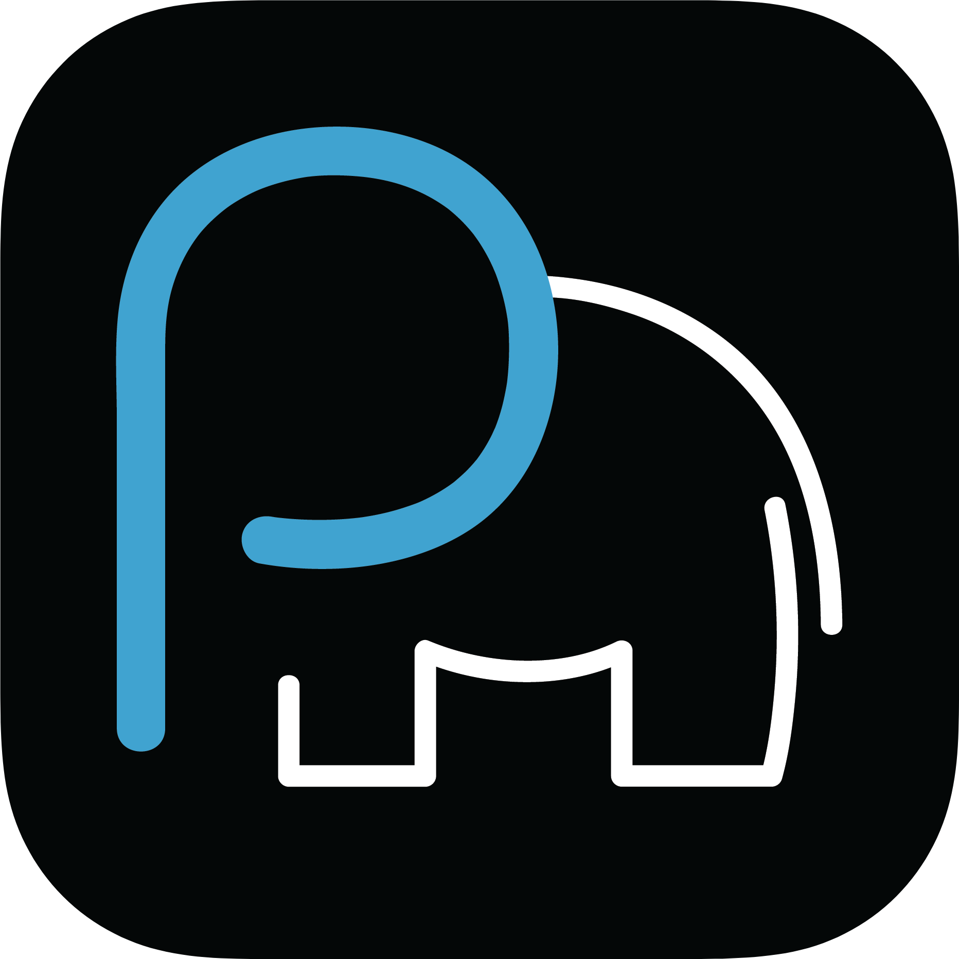 Parade elephant blue logo